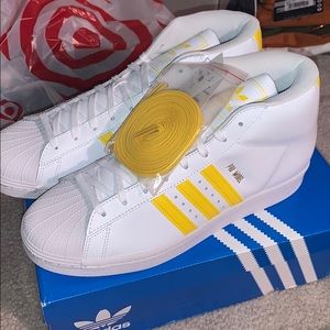 Adidas pro model high top sneaker